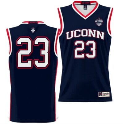 UConn Huskies Basketball Jersey 2023 NCAA National Champions Navy #23