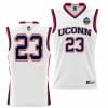 UConn Huskies Basketball Jersey 2023 NCAA National Champions White #23