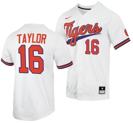 Will Taylor Jersey Clemson Tigers College Baseball White #16