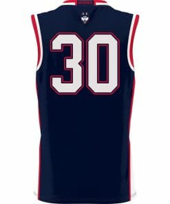 Alternative view of Yarin Hasson Jersey UConn Huskies College Basketball No Name Navy #30