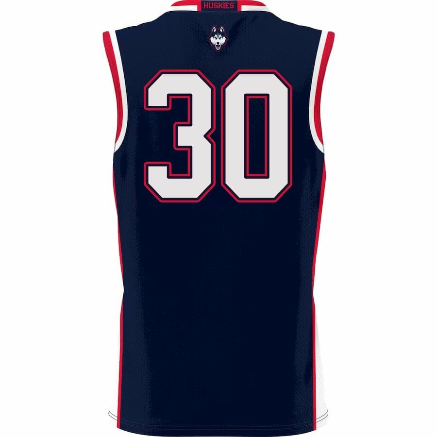 Yarin Hasson Jersey UConn Huskies College Basketball No Name Navy #30 2 Yarin Hasson Jersey UConn Huskies College Basketball No Name Navy #30 - Image 2