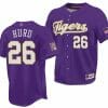 2023 College World Series Champions Thatcher Hurd Jersey LSU Tigers NCAA Baseball Purple #26 2 2023 College World Series Champions Thatcher Hurd Jersey LSU Tigers NCAA Baseball Purple #26