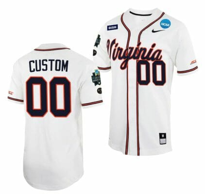 2023 College World Series Custom Virginia Cavaliers Jersey Name and Number NCAA Baseball White #00 6 2023 College World Series Custom Virginia Cavaliers Jersey Name and Number NCAA Baseball White #00