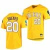 2023 College World Series Paul Skenes Jersey LSU Tigers NCAA Baseball Gold #20