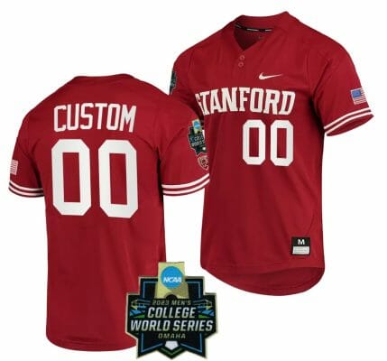 2023 NCAA Baseball College World Series Custom Stanford Cardinal Jersey Name and Number OMAHA 8 Red #00
