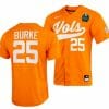 Blake Burke Jersey Tennessee Volunteers #25 Orange 2023 NCAA Baseball College World Series OMAHA 8