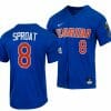 Brandon Sproat Jersey Florida Gators 2023 College World Series Royal #8 NCAA Baseball