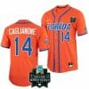 Jac Caglianone Jersey Florida Gators #14 Orange NCAA 2023 College World Series Baseball