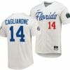 Jac Caglianone Jersey Florida Gators 2023 College World Series White #14 Replica NCAA Baseball