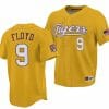 LSU Tigers NCAA Baseball Ty Floyd Jersey 2023 College World Series Champions Gold #9