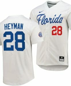 Luke Heyman Jersey Florida Gators 2023 College World Series White #28 Replica NCAA Baseball