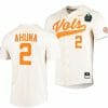Maui Ahuna Jersey Tennessee Volunteers #2 Natural 2023 NCAA Baseball College World Series OMAHA 8