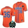 Wyatt Langford Jersey Florida Gators #36 Orange NCAA 2023 College World Series Baseball