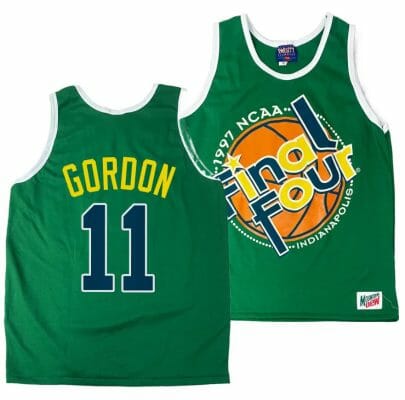 Arizona Wildcats Aaron Gordon Jersey #11 1997 NCAA Champions Final Four Green