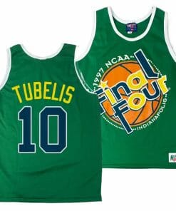 Arizona Wildcats Azuolas Tubelis Jersey #10 1997 NCAA Champions Final Four Green