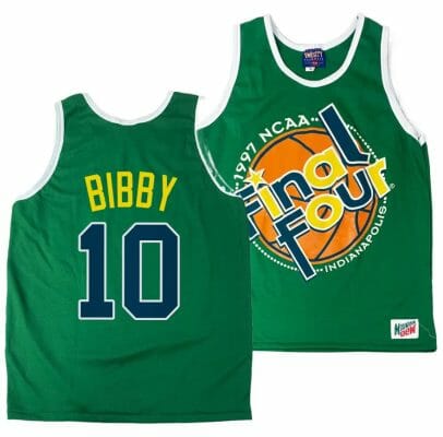 Arizona Wildcats Mike Bibby Jersey #10 1997 NCAA Champions Final Four Green