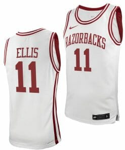 Arkansas Razorbacks El Ellis Jersey #3 College Basketball White