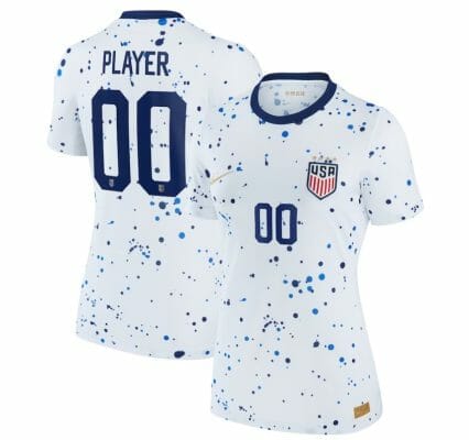 Custom USWNT Jersey Name And Number 2023 Home Replica White