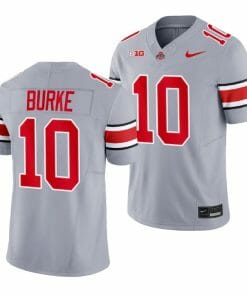 Denzel Burke Jersey Ohio State Buckeyes #10 2023 Alternate Gray Limited Football