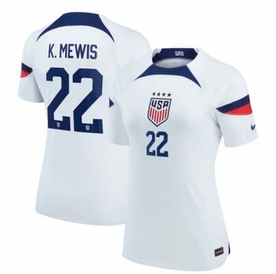 Kristie Mewis Jersey USWNT 2022-23 Home Breathe Stadium Replica White