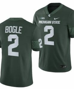 Michigan State Spartans Khris Bogle Jersey #2 College Football Green 2023 Game