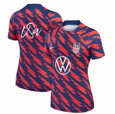 No Name Jersey USWNT 2023 Strike Drill Pre-Match Top Navy