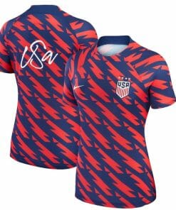 No Name Jersey USWNT 2023 Strike Drill Pre-Match Top Red