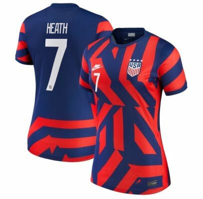 Tobin Heath Jersey Team USA 2021-22 Away Vapor Match Blue 6 Tobin Heath Jersey Team USA 2021-22 Away Vapor Match Blue