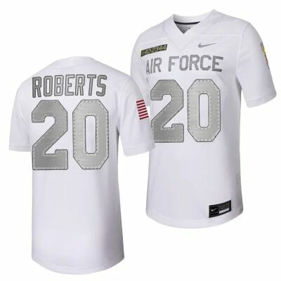 Air Force Falcons Brad Roberts Jersey #20 Football Rivalry Legacy Series White