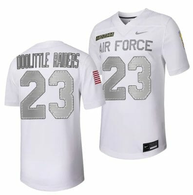 Air Force Falcons Doolittle Raiders Jersey #23 Football Rivalry Legacy Series White