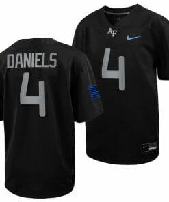 Air Force Falcons Haaziq Daniels Jersey #4 Football 2022 Space Force Rivalry Alternate Black