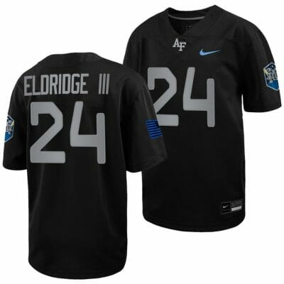 Air Force Falcons John Lee Eldridge III Jersey #24 Football 2022 Space Force Rivalry Alternate Black