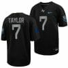 Air Force Falcons Trey Taylor Jersey #7 Football 2022 Space Force Rivalry Alternate Black 7 Air Force Falcons Trey Taylor Jersey #7 Football 2022 Space Force Rivalry Alternate Black