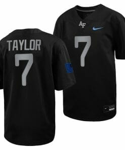 Air Force Falcons Trey Taylor Jersey #7 Football 2022 Space Force Rivalry Alternate Black