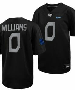 Air Force Falcons Trey Williams Jersey #0 Football 2022 Space Force Rivalry Alternate Black