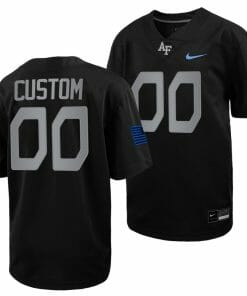 Custom Air Force Falcons Jersey Name and Number Football 2022 Space Force Rivalry Alternate Black
