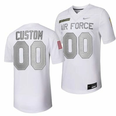 Custom Air Force Falcons Jersey Name and Number Football Rivalry Legacy Series White