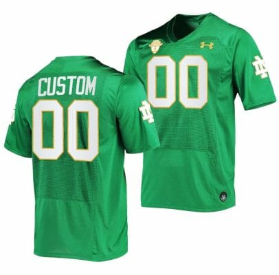 Custom Notre Dame Fighting Irish Jersey Football Kelly Green 2023