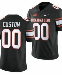 Custom Oklahoma State Jersey Name and Number College Football 2023 Game Black
