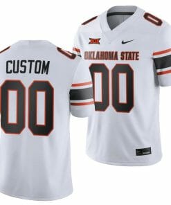 Custom Oklahoma State Jersey Name and Number College Football 2023 Game White
