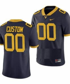 Custom West Virginia Jersey Name And Number College Football Navy Game Uniform