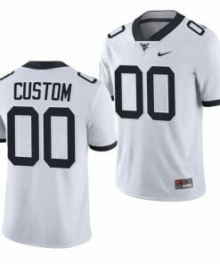 Custom West Virginia Jersey Name and Number College Football 2023 Game White