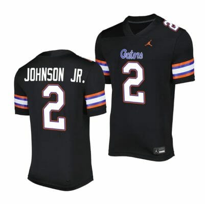 Florida Gators Montrell Johnson Jr. Jersey #2 Alternate Game Black 2023 Salute To Service Uniform