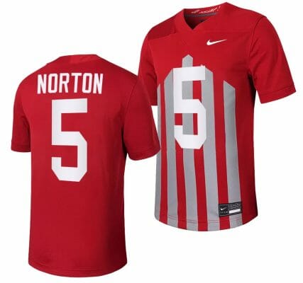 Iowa State Cyclones Cartevious Norton Jersey Throwback College Football Game Cardinal #5