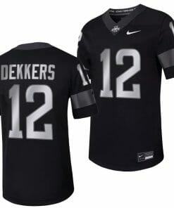 Iowa State Cyclones Hunter Dekkers Jersey Alternate College Football Black #12
