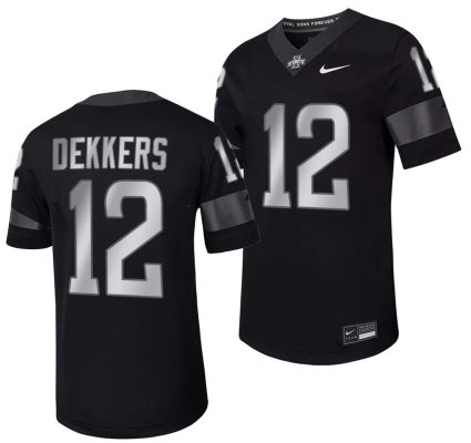Iowa State Cyclones Hunter Dekkers Jersey Alternate College Football Black #12