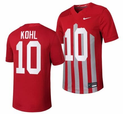 Iowa State Cyclones JJ Kohl Jersey Throwback College Football Game Cardinal #10