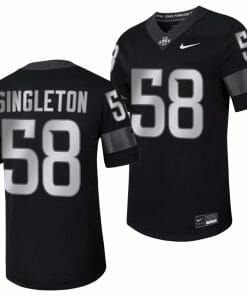 Iowa State Cyclones JR Singleton Jersey Alternate College Football Black #58