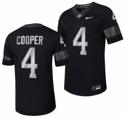 Iowa State Cyclones Jeremiah Cooper Jersey Alternate College Football Black #4