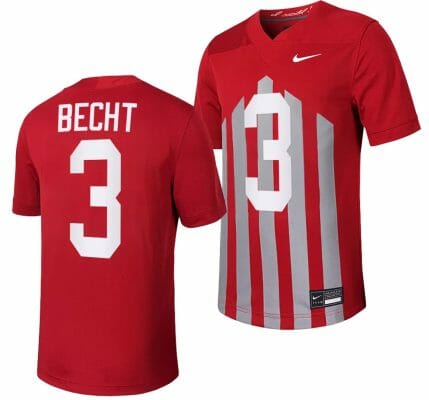 Iowa State Cyclones Rocco Becht Jersey Throwback College Football Game Cardinal #3